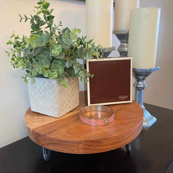 Coach Bangle Bracelet Pink & Silver - Picture 4 of 7